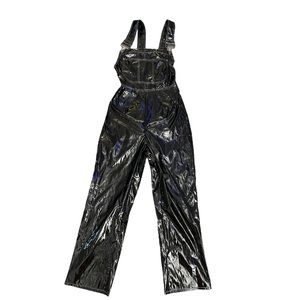 Pleather overalls